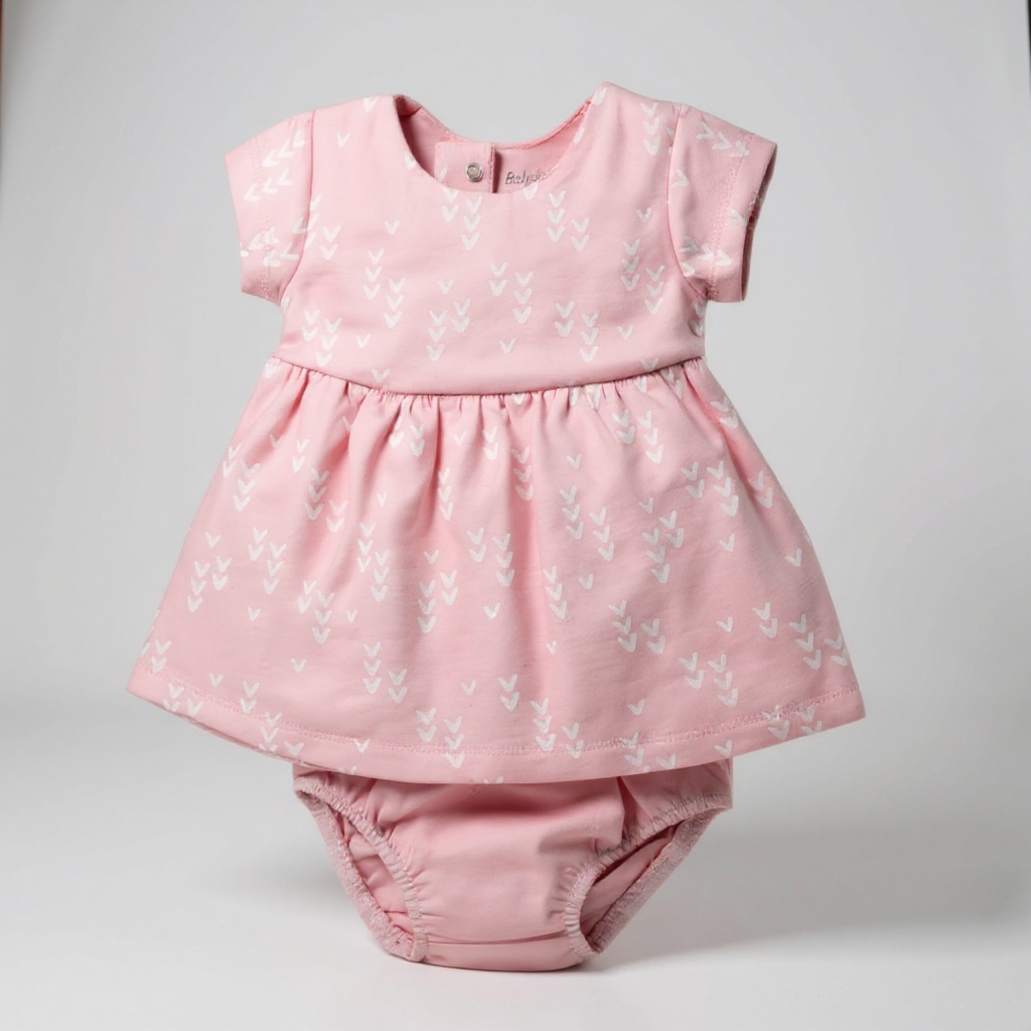 Babybol Barcelona 140438 8434295685765 BY140438pp 100% Organic "Hearts" Dress Set (24m ONLY)