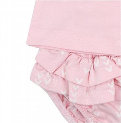 Babybol Barcelona 140458 8434295686243 BY140458P 100% Organic "Hearts" Frill Set (6-18 months)