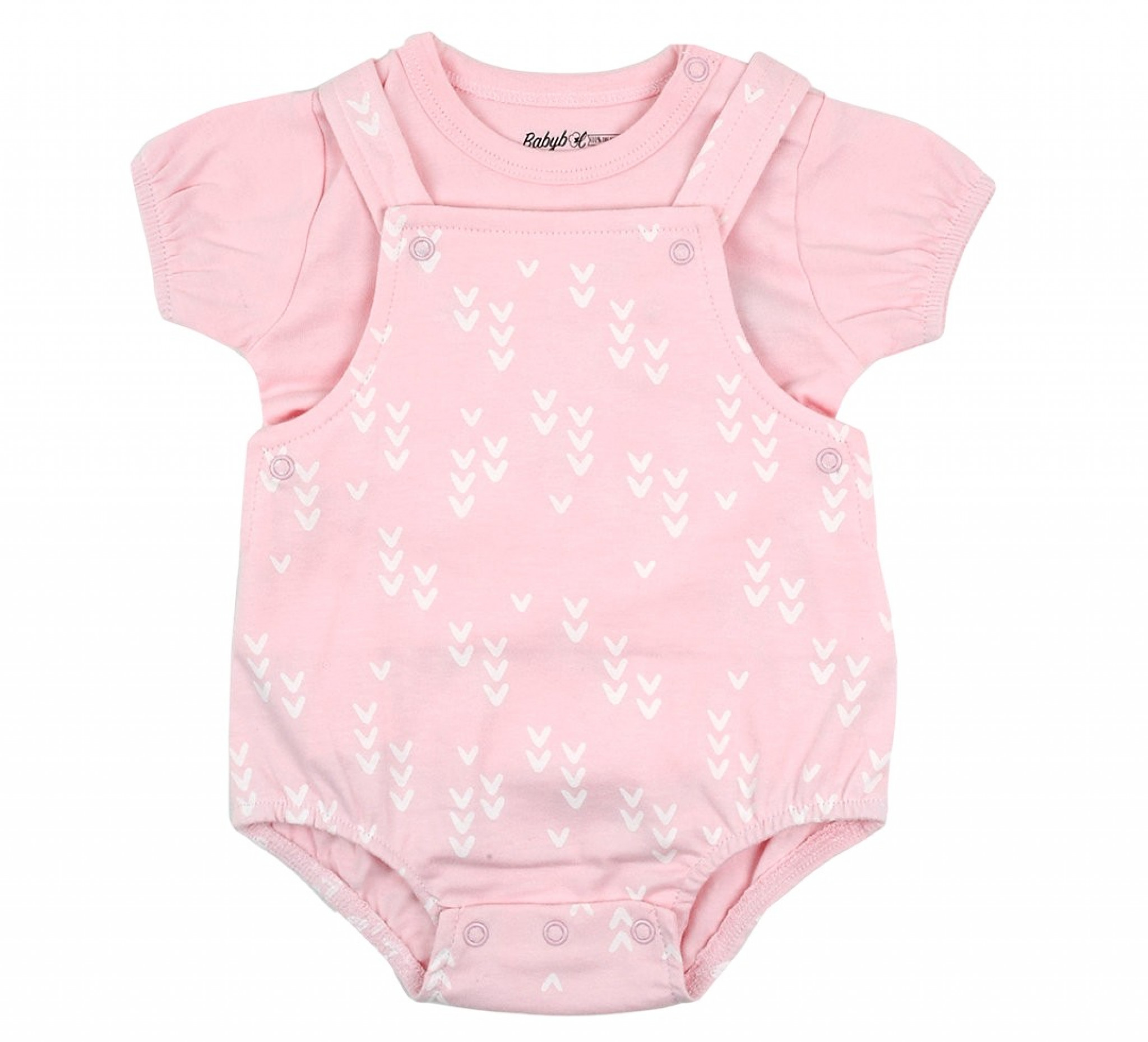 Babybol Barcelona 140482 8434295686496 BY140482P Organic "Heart" Dungaree Set (3-18 months)