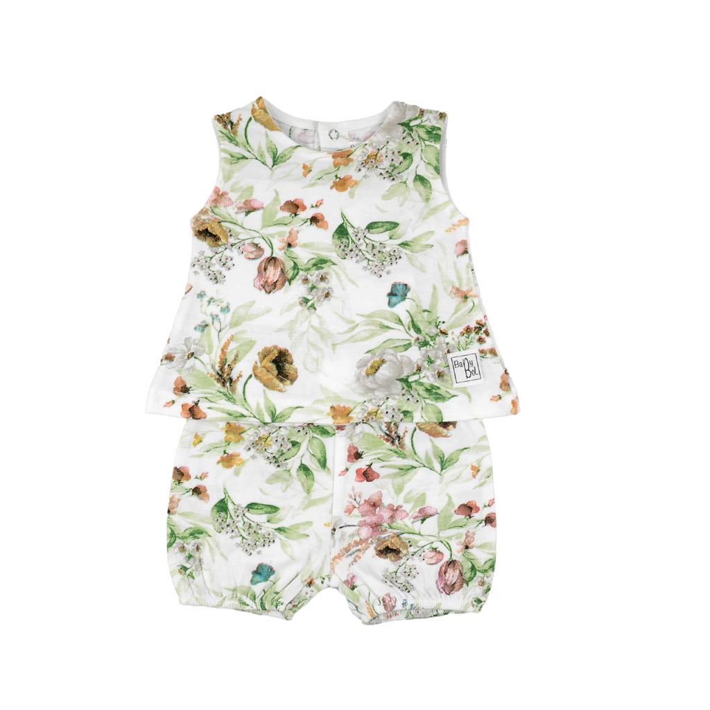 Babybol Barcelona 140871 8434295683747 BY140871 "Floral" Two Piece Set (6-18 months)