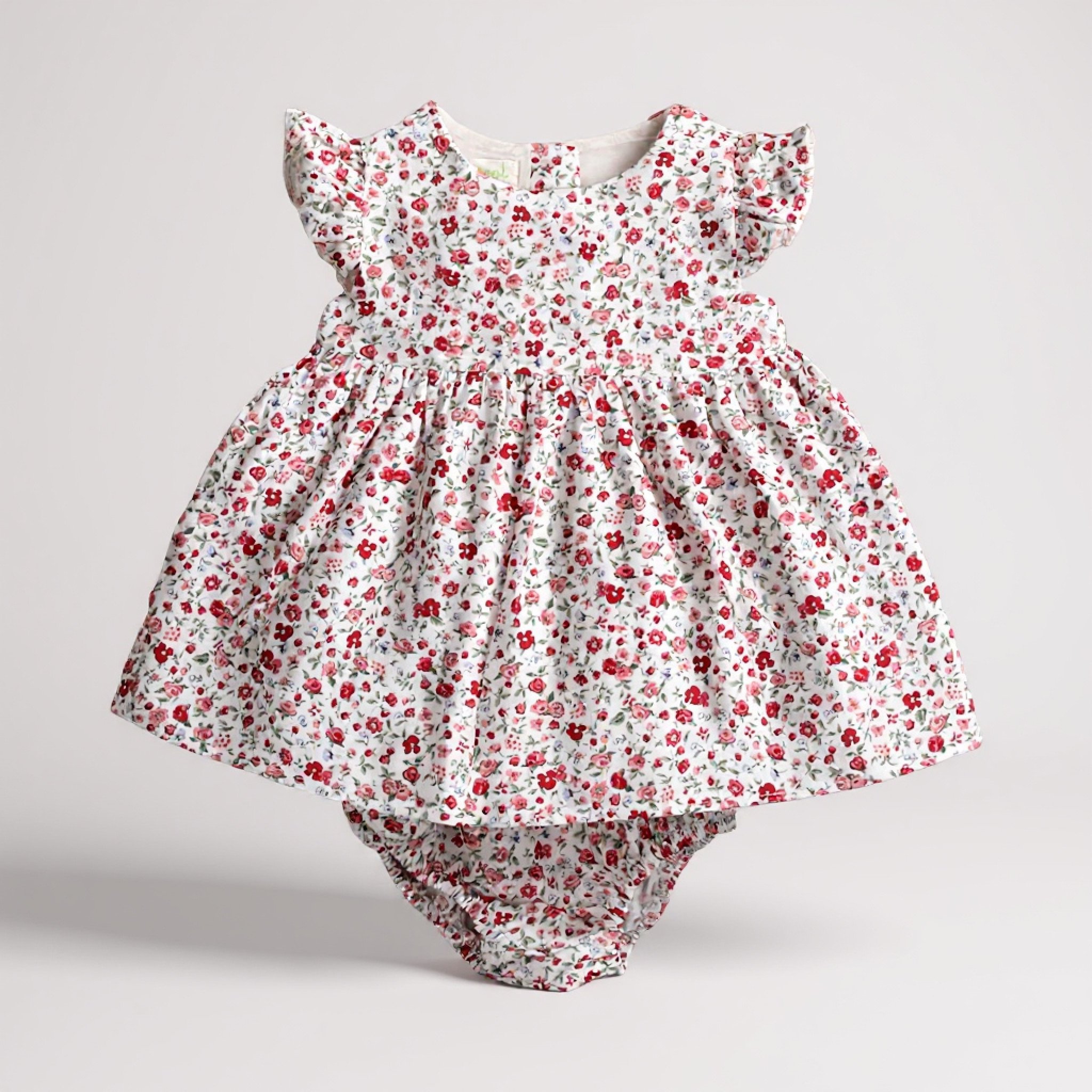 Babybol Barcelona 141202 8434295711709 BY141202PF "Floral" Dress Set (3-12 months)