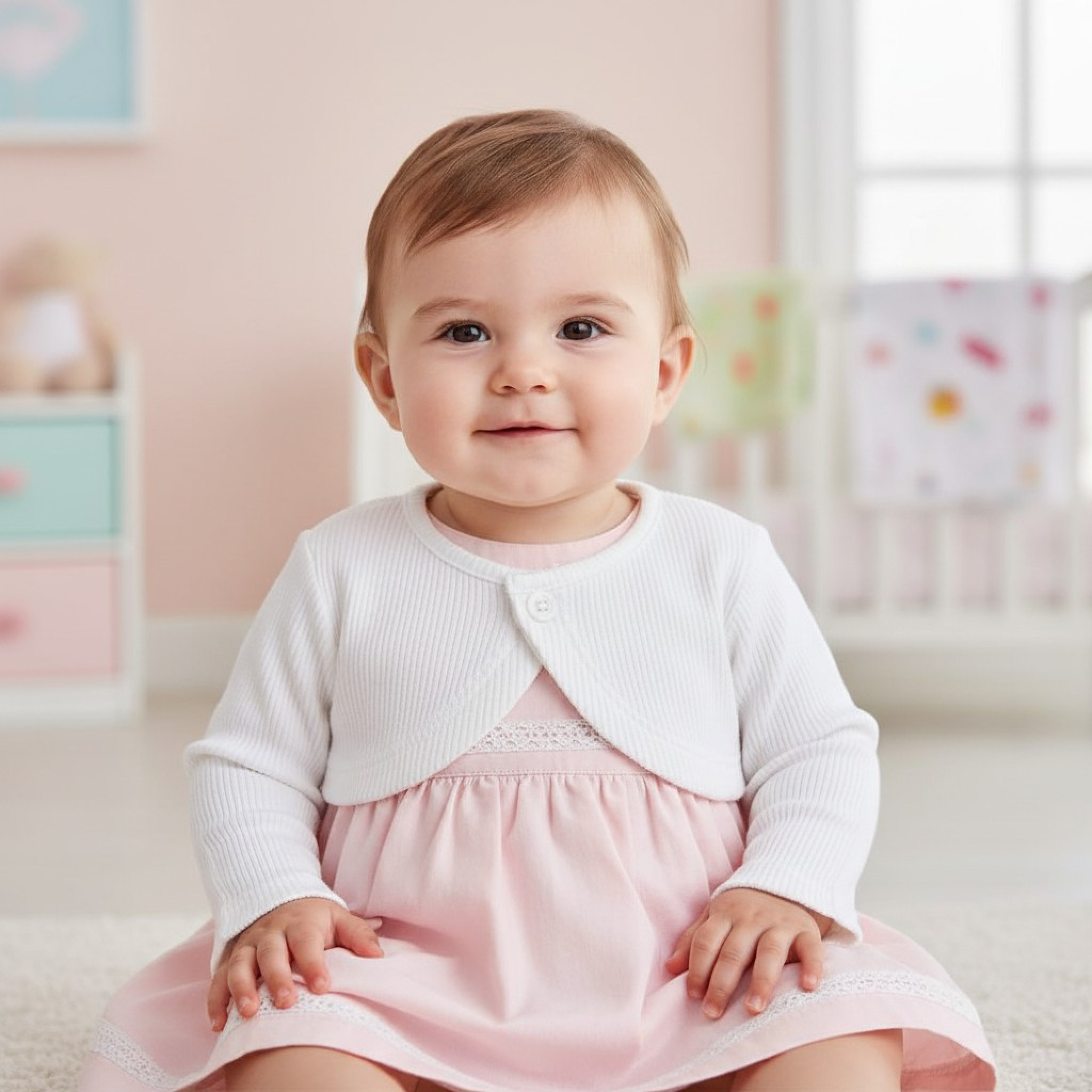 Babybol Barcelona  84342958705142 BY141421W White Bolero (3-12 months)