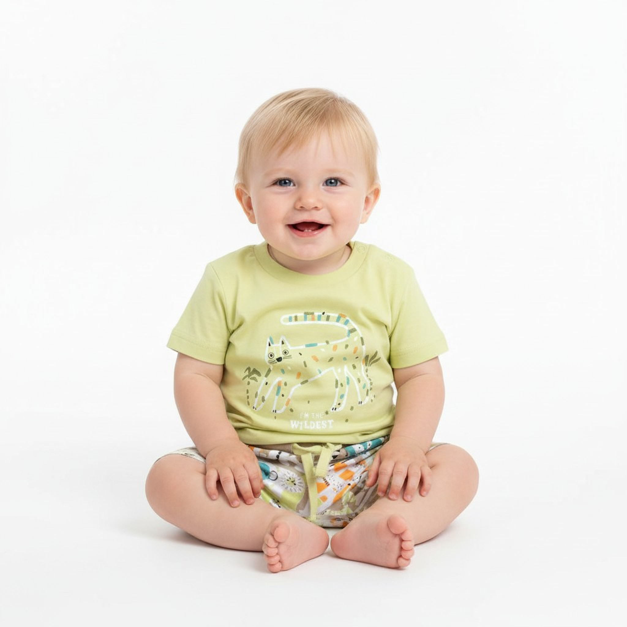 Babybol Barcelona 142022 8434295692749 BY142022G  "ABC Animals" Shorts Set (12-24  months)