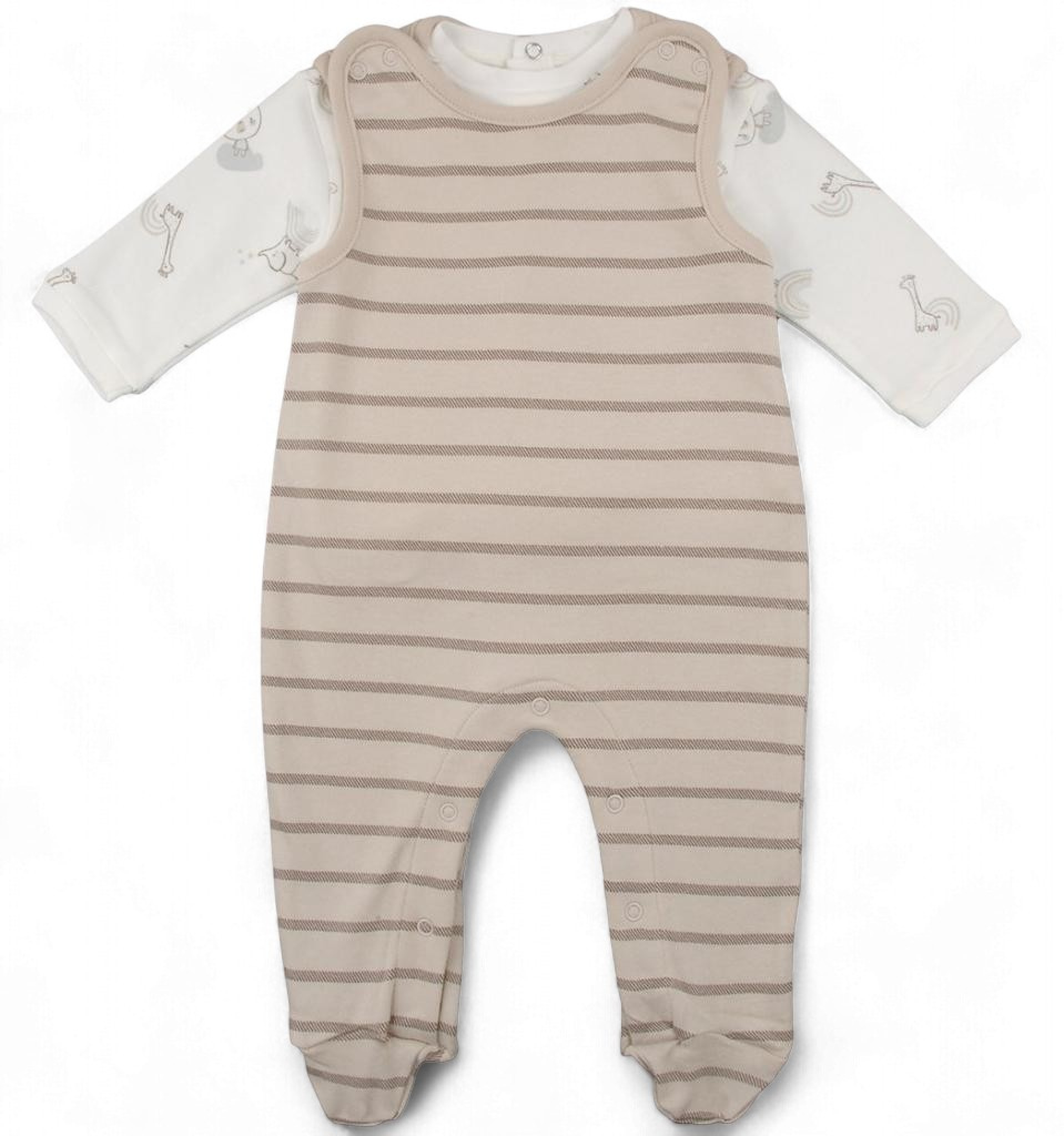 Babybol Barcelona 240423 1=8434295728011,3=8434295728028,3=8434295728035 BY240423B Stripe Overall ( Newborn - 6 months)