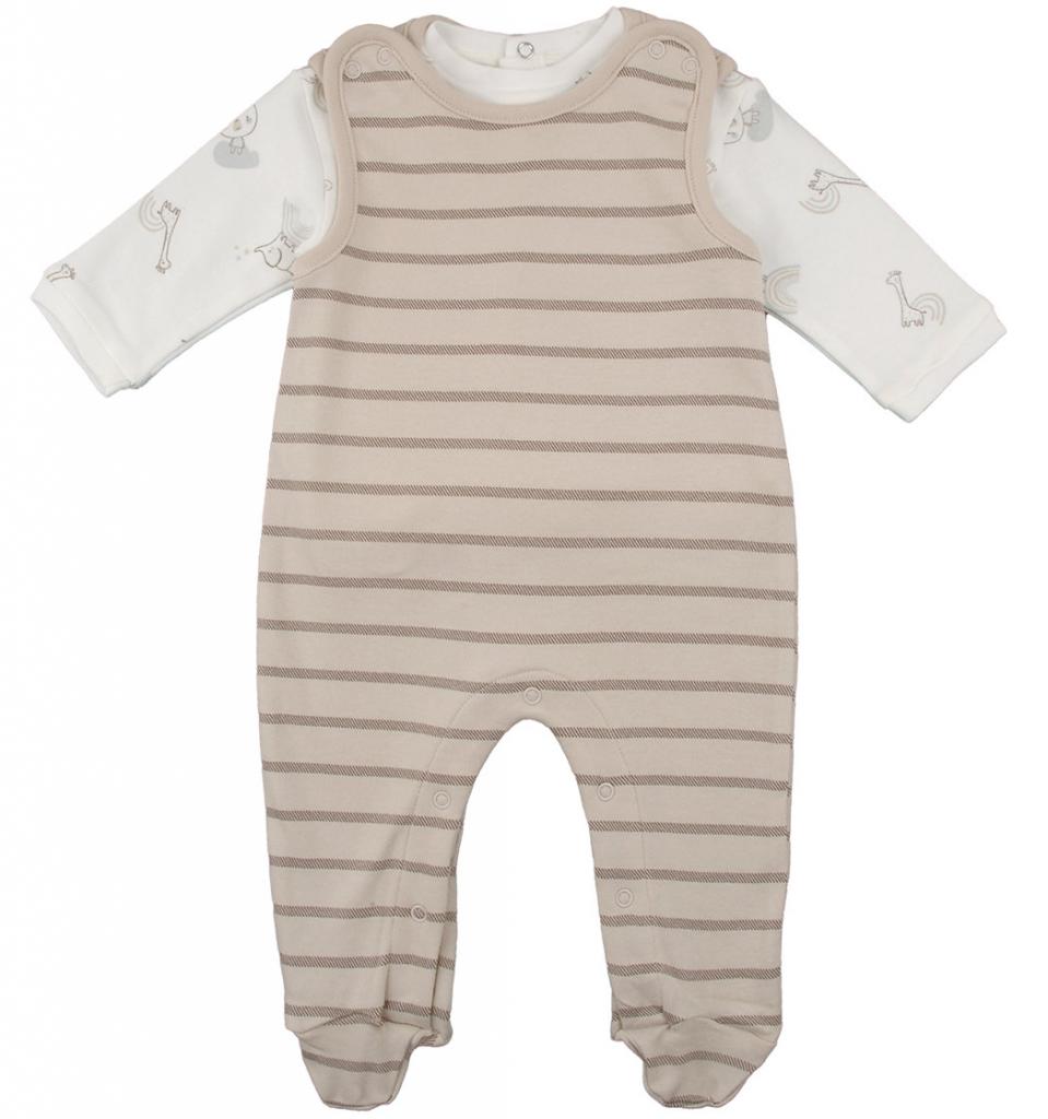 Babybol Barcelona 240423 1=8434295728011,3=8434295728028,3=8434295728035 BY240423 Stripe Overall ( Newborn - 6 months)