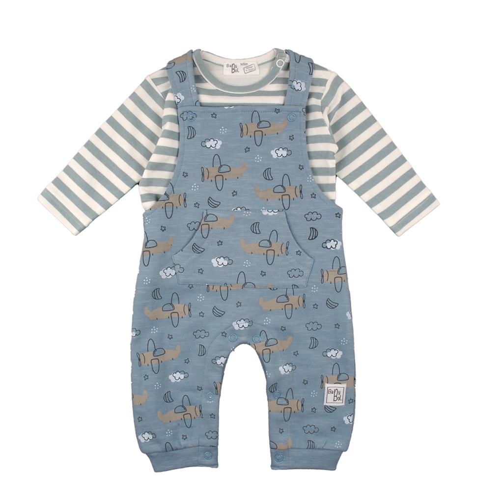 Babybol Barcelona 240867 12=8434295717800,18=8434295717817,24=8434295717824 BY240867 Aeroplane Dungaree (12-24 months)