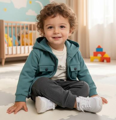 BY2615  Honey comb top, shirtand trousers  ( 6-24 months)