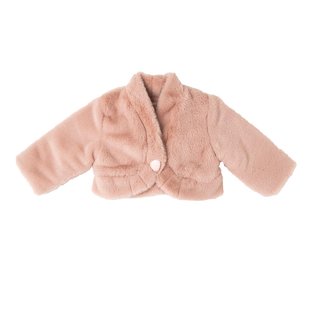 Babybol Barcelona 20174 8434295424050 BYB20174-I Ivory Furry jacket ( 12-24 months)