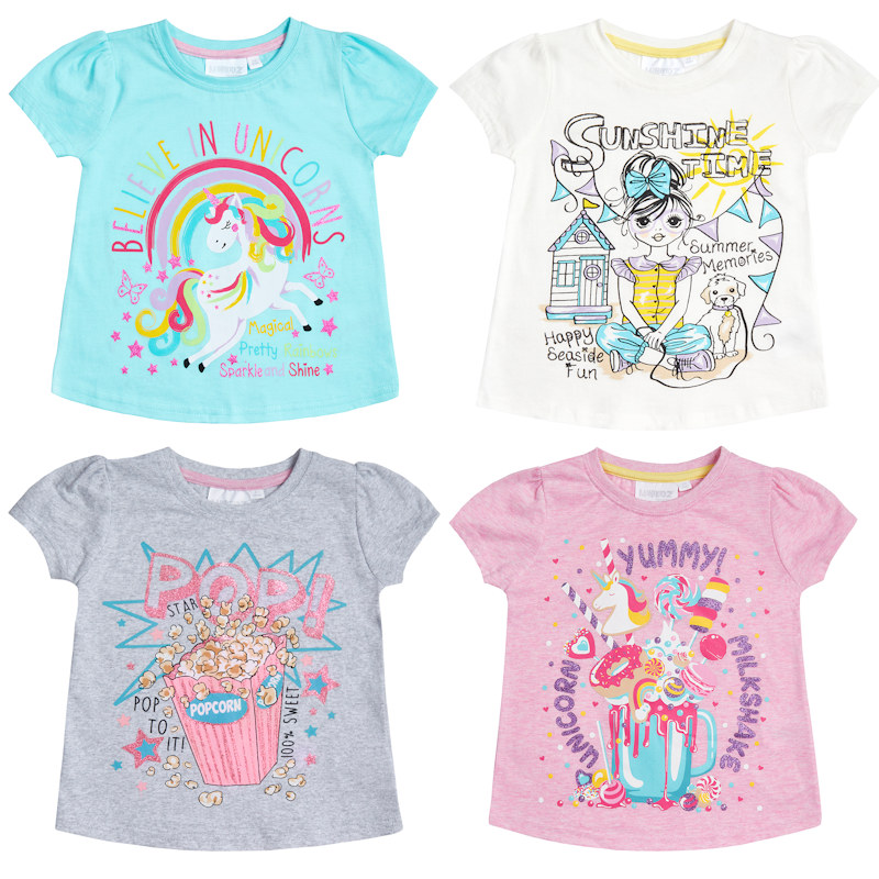 MiniKidz 11C091 5056188217520 MK11C139 Summer T-shirts (2-6 years)
