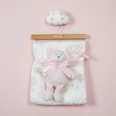 CC112-3000P  Muslin Fabric Blanket & teddy 