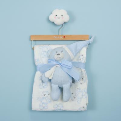 CC112-3000S  Muslin Fabric Blanket & teddy 