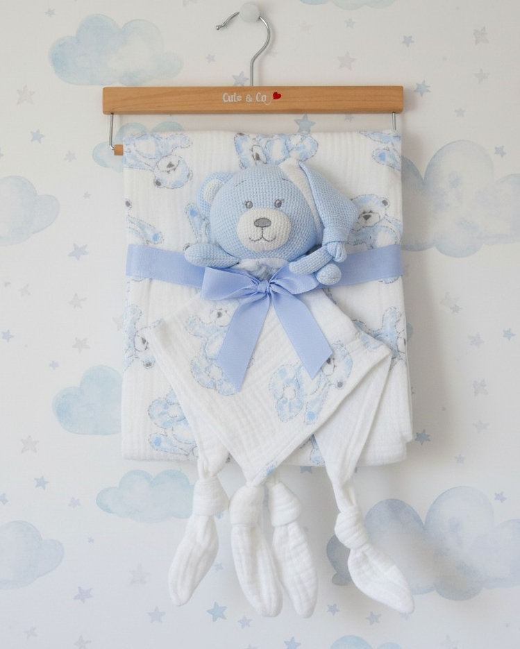 Cute & Co BW-112-3001P  CC112-3001S Muslin Fabric Blanket & comforter