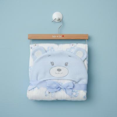 CC112-3003S  Muslin Fabric hooded wrap 