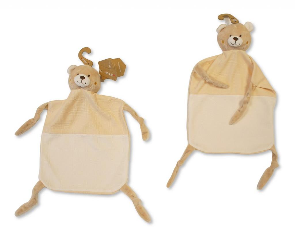 Cute & Co PT-26-0009 5035320260099 CC26-0009 Bear Comforter with Rattle