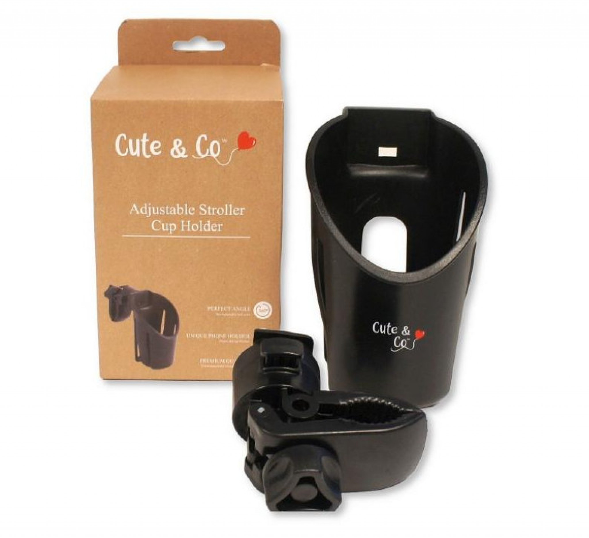 Cute & Co AC-50-0030  CC50-0030B Adjustable Stroller Cup Holder