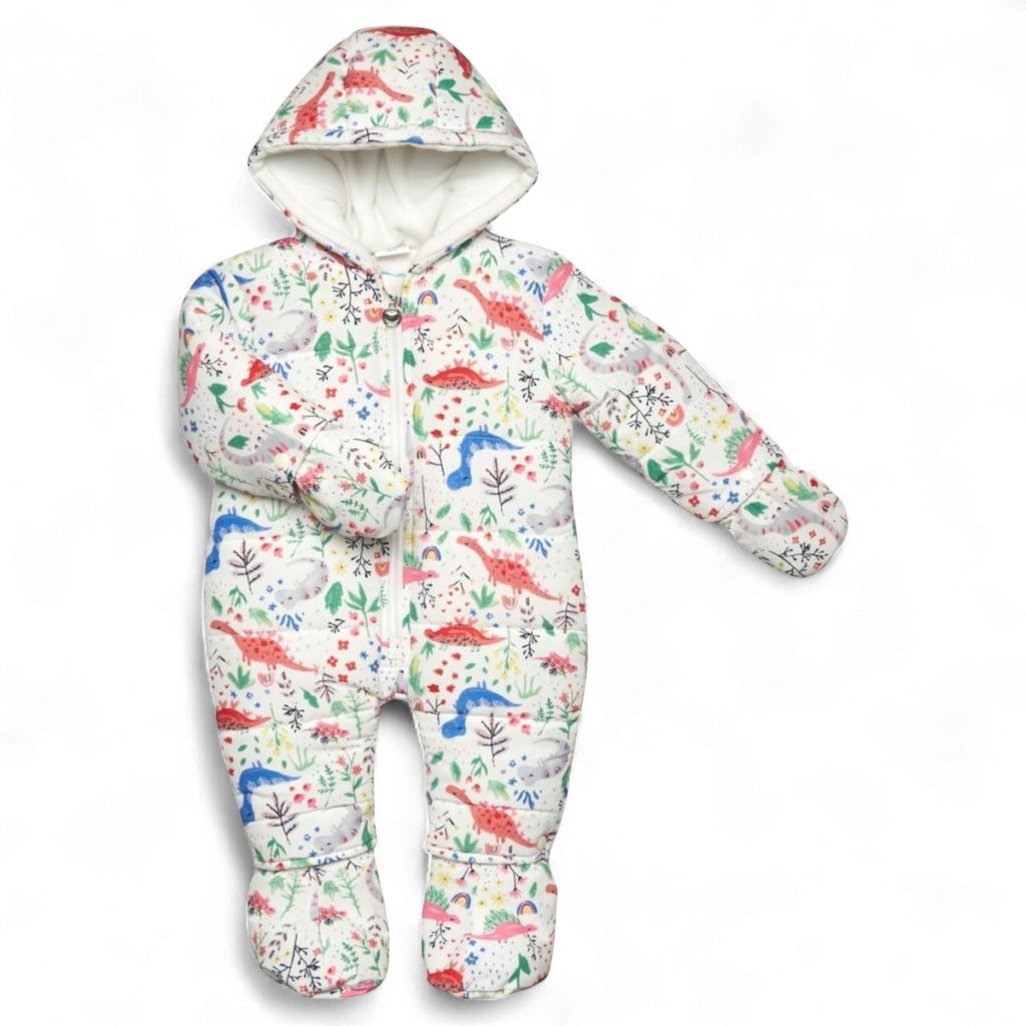 Cutey Couture 04JTC9225 * CC9228W Microfibre Dinosaur Snowsuit (0-9 months)
