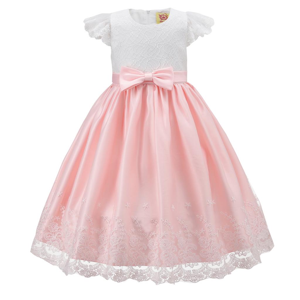Tia London China * CCS67072P Lace embroidered dress (6-24 months)