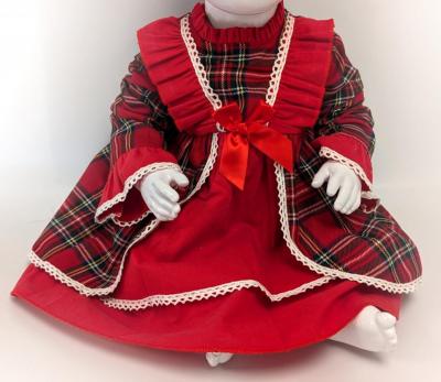 Dizzy Daisy V03 5029711145331 DD2028R Red Tartan Frill Dress (0-12 months)