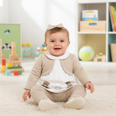 DSYG118C  Teddy Velour Two Piece set  ( 3-36 months)