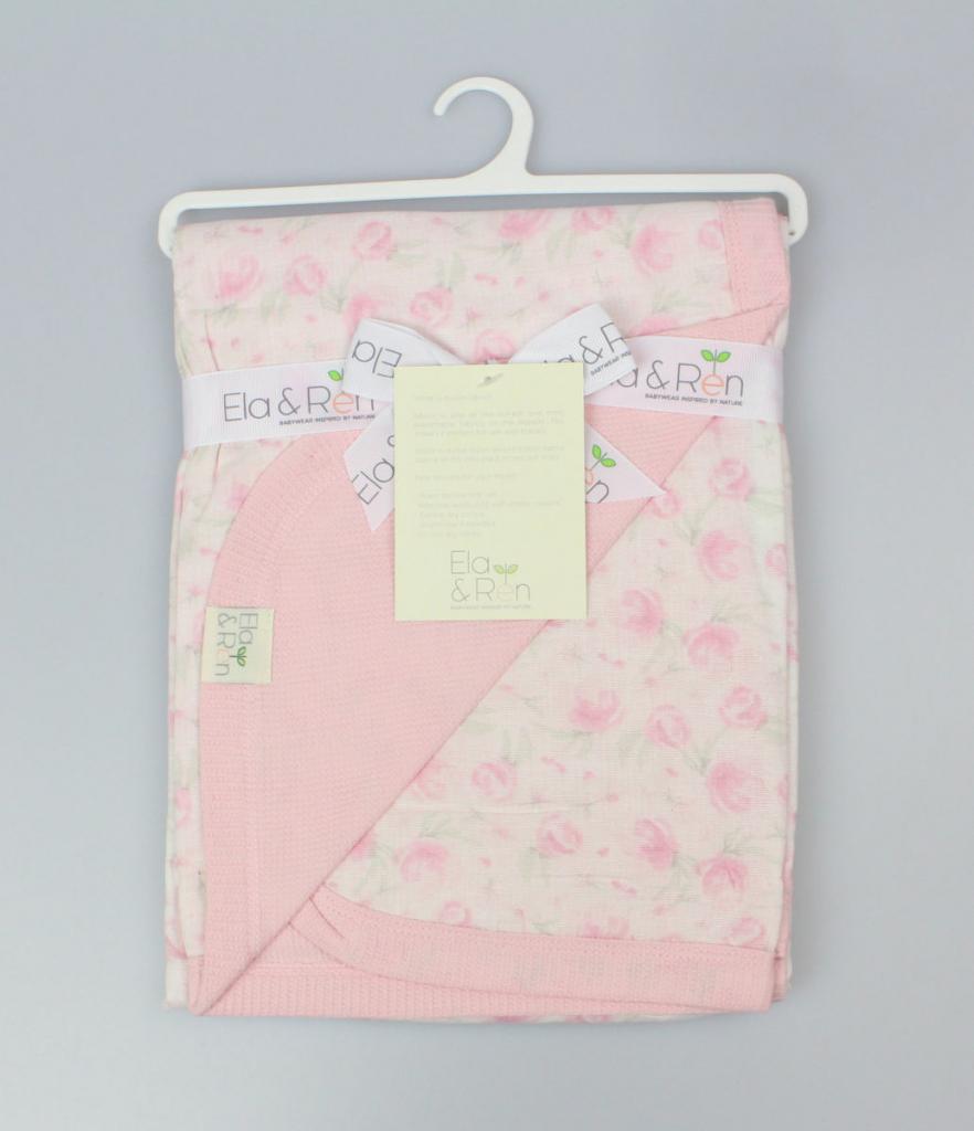 Ela & Ren Inspired by nature WRP/E13403 5050750085081 ER13403 Double layer Muslin waffle Rose Wrap