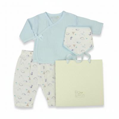 Ela & Ren Inspired by Nature GFT/E13419 * ER13419-S Cheesecloth Layette Dinosaur (0-6 months)
