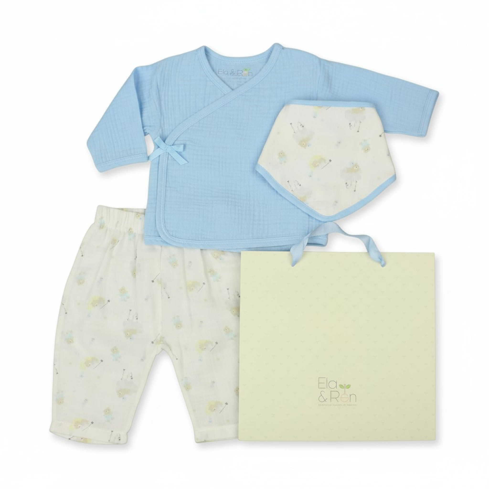 Ela & Ren Inspired by Nature GFT/E13420 * ER13420s Muslin Layette Teddy(0-6 months)