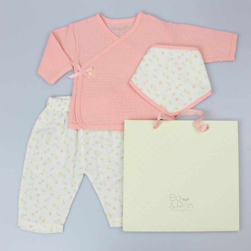 Ela & Ren Inspired by nature GFT/E13422 * ER13422 Muslin Layette Ditsy Floral(0-6 months)