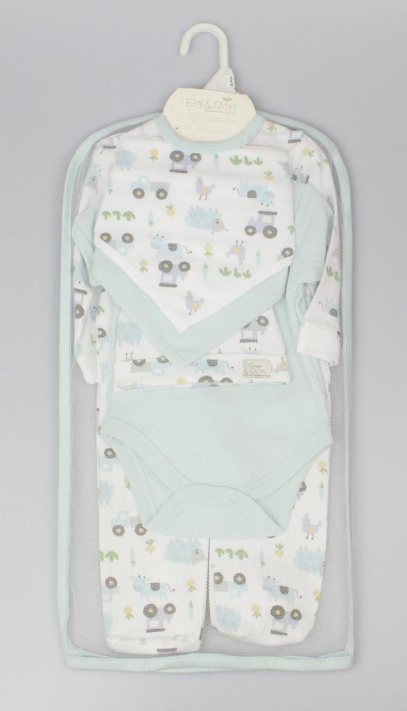 ERE13390 "Farm" Five Piece Layette Set (09 months)