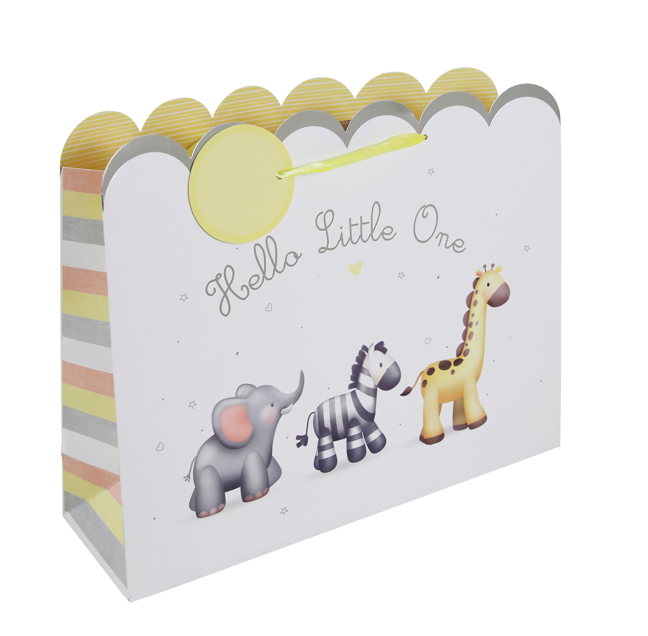Eurowrap ClaireFontaine 35383-6C 5033601029953 EU35383-6C Hello Little One Bag and Card Wide Large