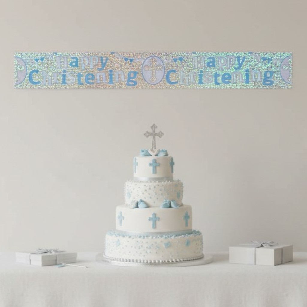 Eurowrap ClaireFontaine EU6837-CHRMCC 5033601865353 EU6837-CHRM-CC Christening Banner Male
