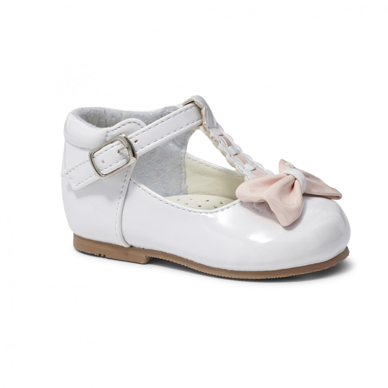 Sevva   SVEmily White/Pink Bow shoe (2-6)