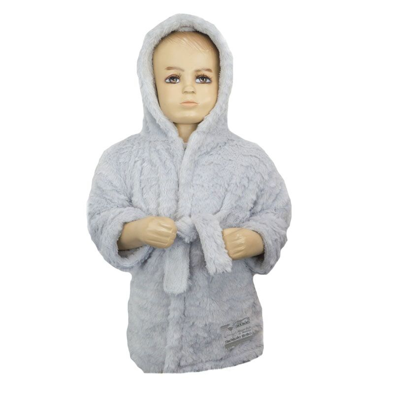 Soft Touch  5023797304651 STFBR45-G Layered Infant Greyrobe(6-12 months)