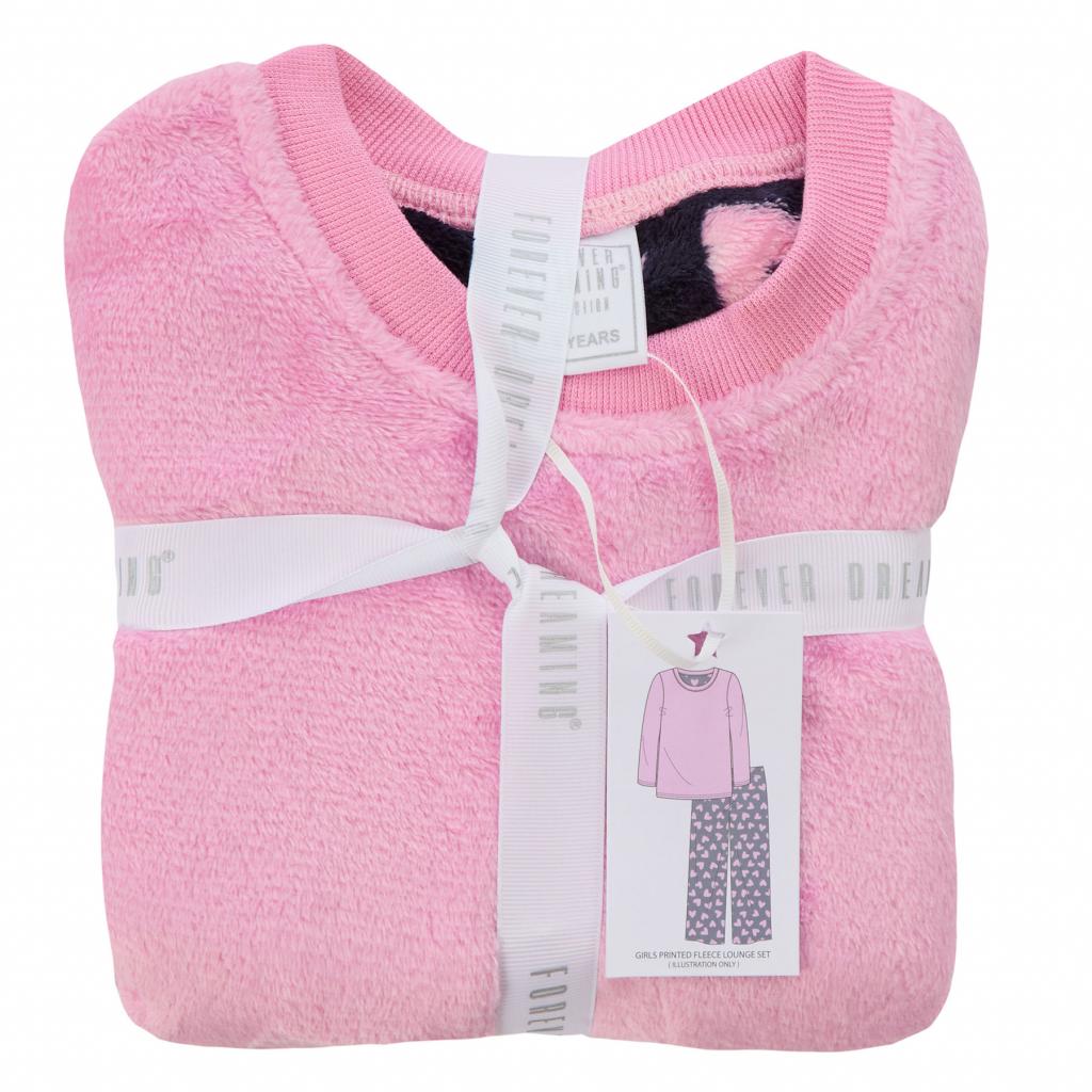 Forever Dreaming Collection   FD15C679 Ribbon tied HeartsLounge set ( 3-8 years)