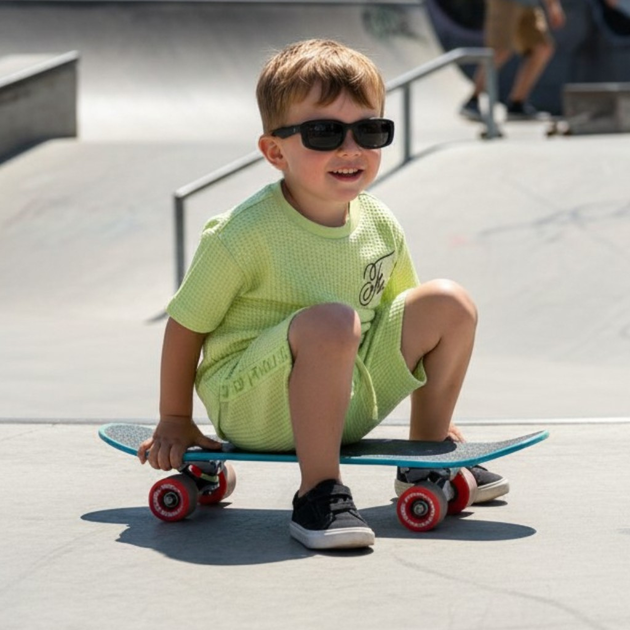 Fudo F09370 TOD 5056756586300 FDF09393-CG Waffle Shorts Set with Sunglasses (2-4 years)