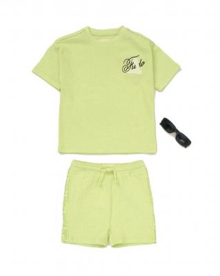Fudo F09370 TOD 5056756586300 FDF09393-CG Waffle Shorts Set with Sunglasses (2-4 years)