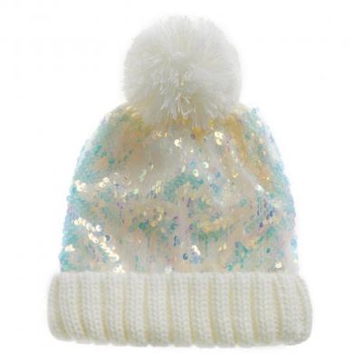 4Kidz 10C210/2-6  FK10C210W Infant Sequin Hat (2-6 years)
