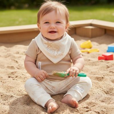 HGD7191-E Organic Ribbed "Seaside" Three Piece Set (0-12 months)