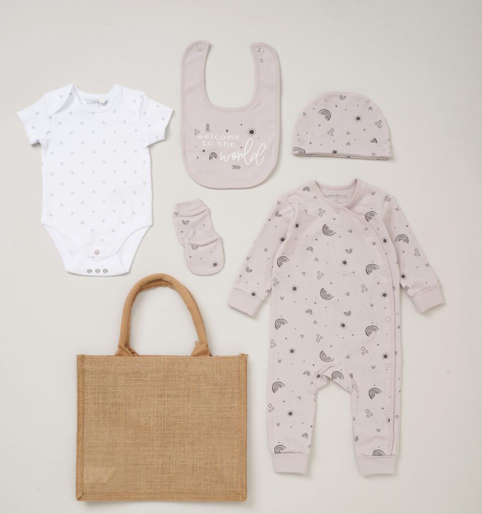 HOME GROWN BABY (organic) E08705 * HGE08705 Organic Layette Set  "Welcome" (NB - 6 months)