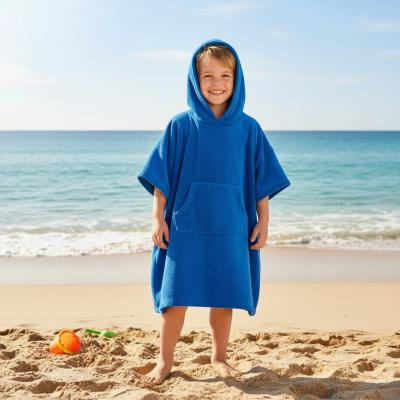 HH09C081B  Royal Blue Towelling Cover Up  (4-7 years)