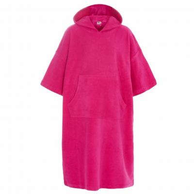 Huggable Hoodie  5056188247244 HH09C085P Fuchsia Towelling Cover Up (4-7 years)