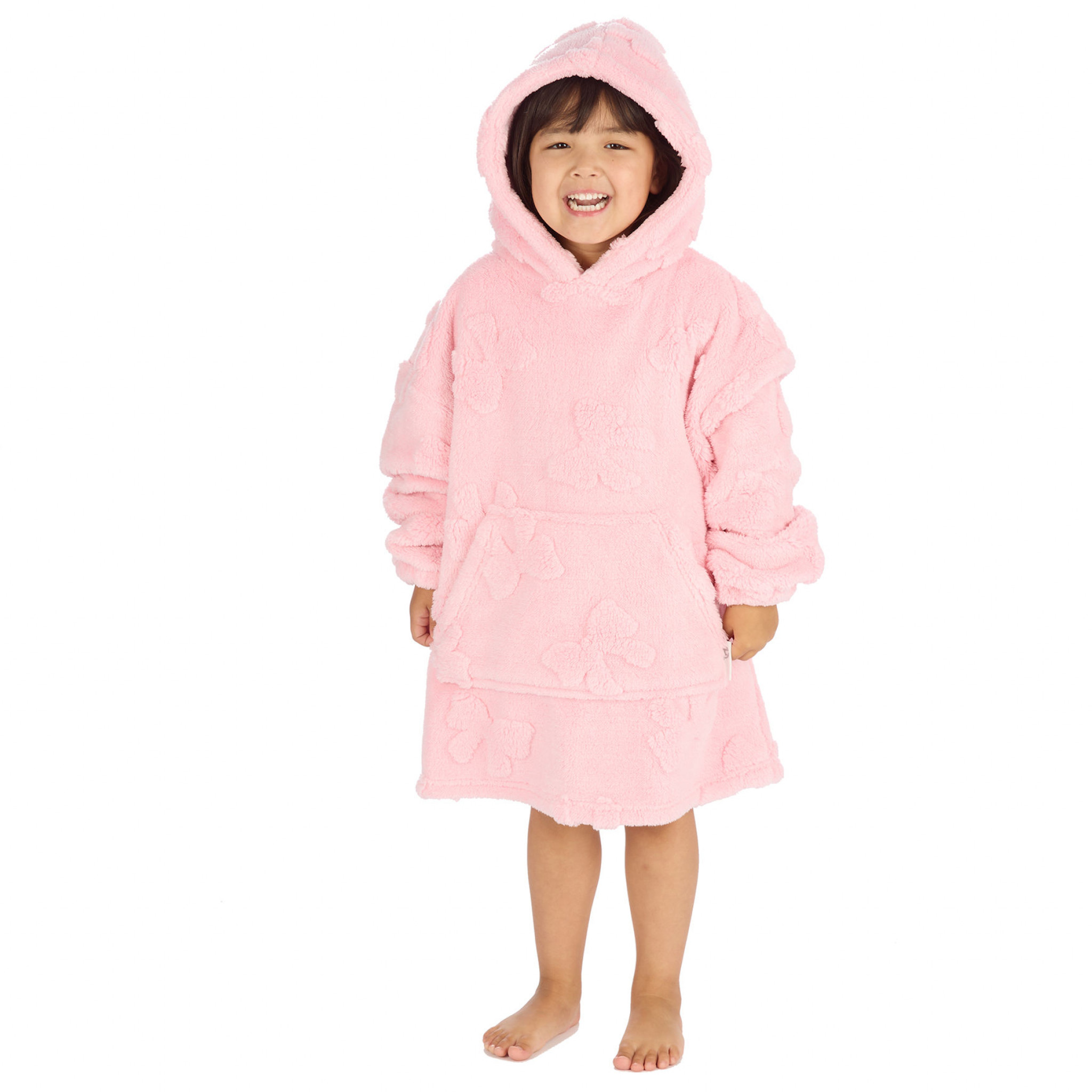 Huggable Hoodie 18C1035  HH18C1035 Bows Oversize Hoodie (3-6 years)
