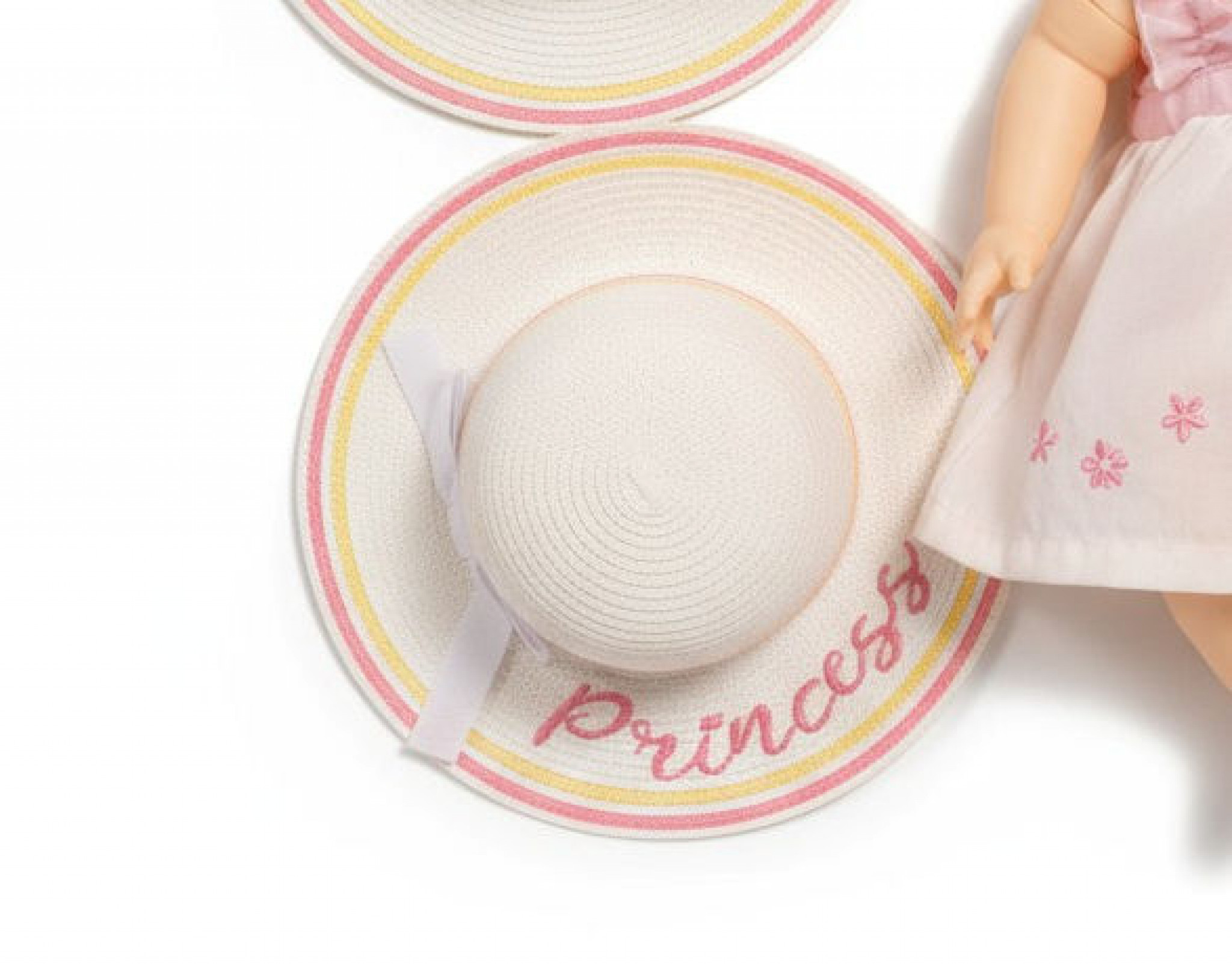 Just For Me BW-0503-0801  JF0503-0801p "Princess" Straw Hat (12-24 months)