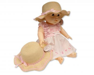 Just For Me BW-0503-0807  JF0503-0807t "Princess" Straw Hat (12-24 months)