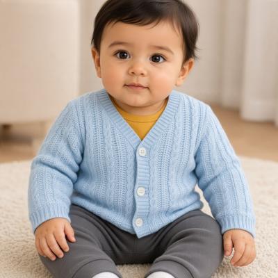 JF10-3008S  Sky Chain Cotton Cardigan  (0-9 months)