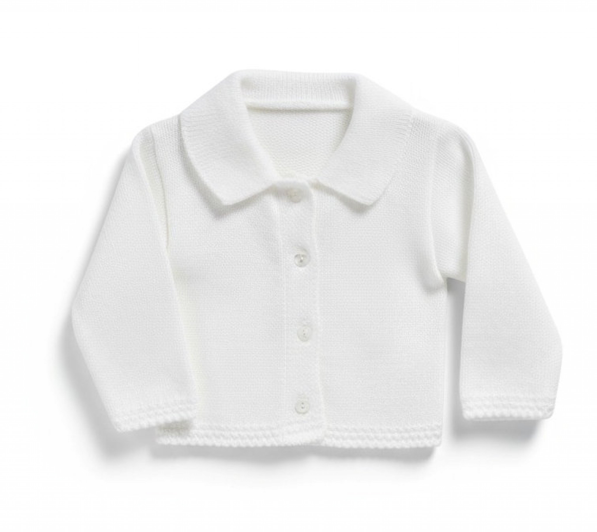 Just For Me BW-10-584W 5035320105840 JF10-584-W White Cardigan (Newborn - 9 months)
