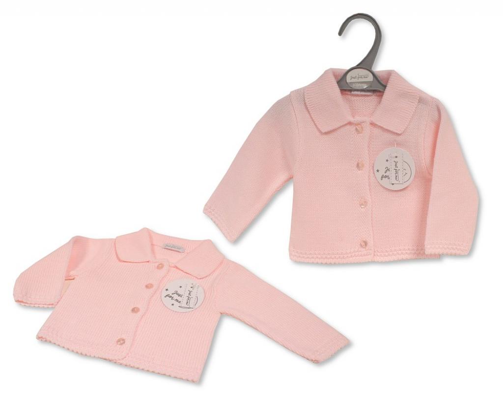 Just For Me BW-10-584P 5035320405841 JF10-584P Pink Cardigan (Newborn - 9 months)