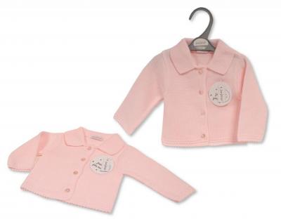 Just For Me BW-10-584P 5035320405841 JF10-584-P Pink Cardigan (Newborn - 9 months)