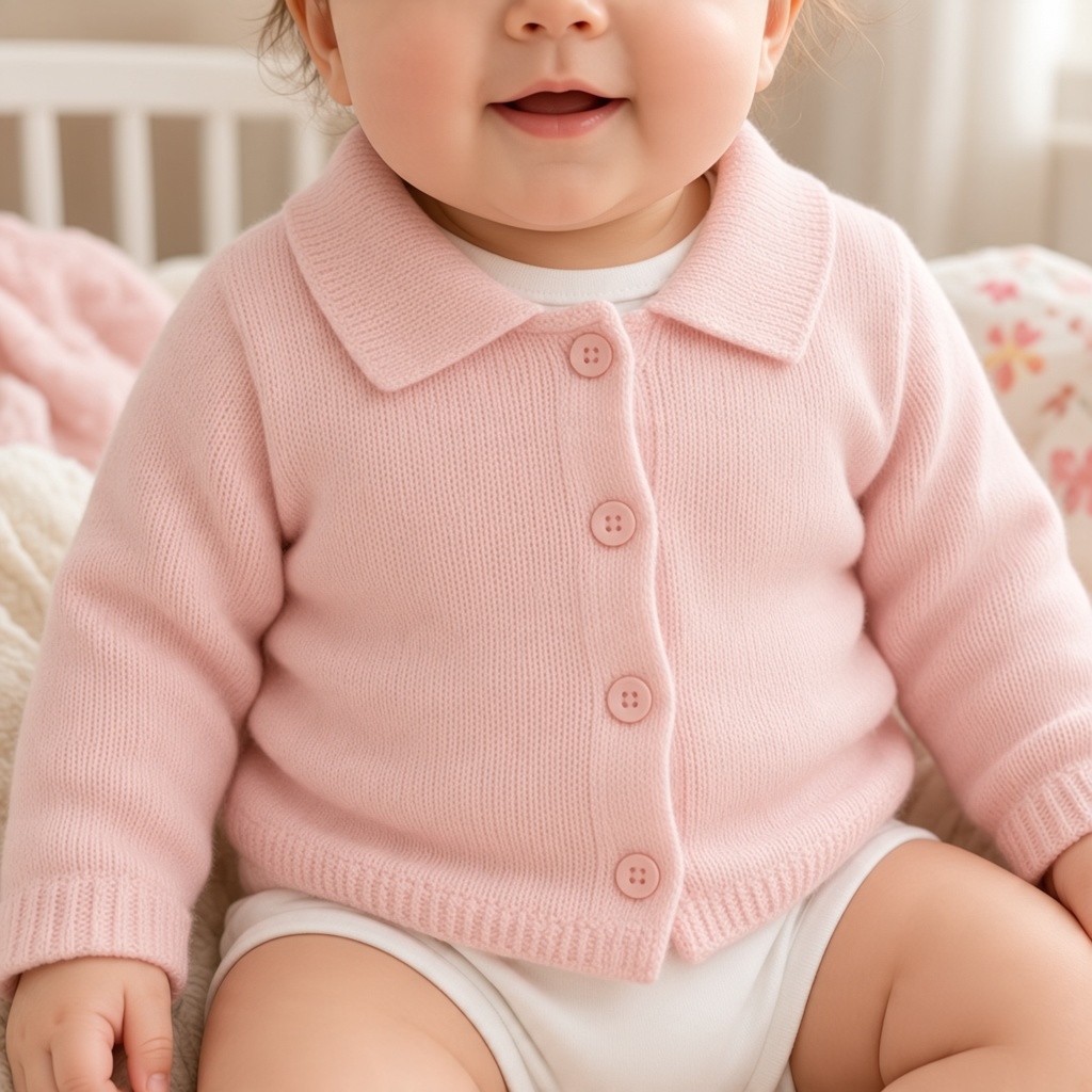Just For Me BW-10-584P 5035320405841 JF10-584p Pink Cardigan (Newborn - 9 months)