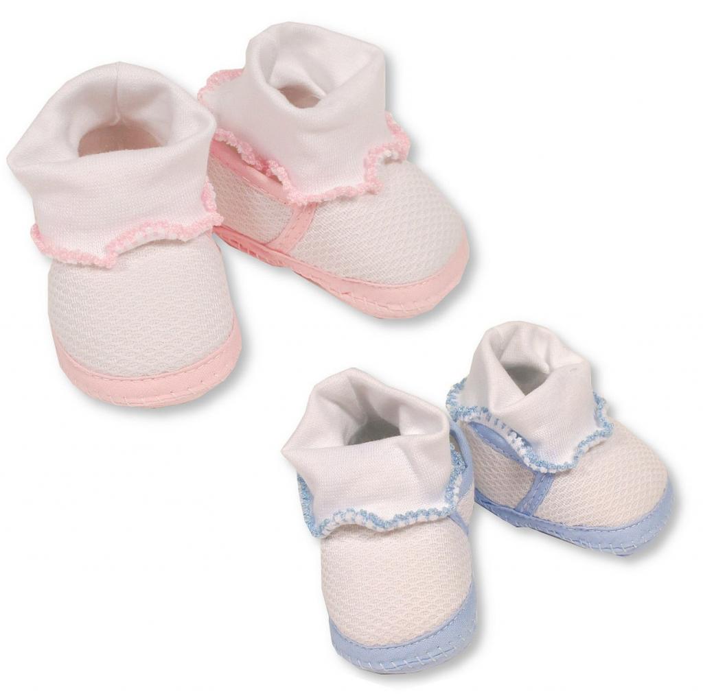 Just For Me BSS-116-380 Pink = 5035320166803, Sky Blue = 5035320164809 JF116-380 Combined Bootie & Sock (Choose Colour)
