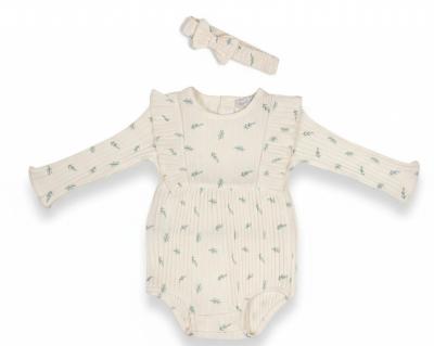 Just For Me   JF2020-2602-I Ribbed Bodysuit set( 0-12 months)